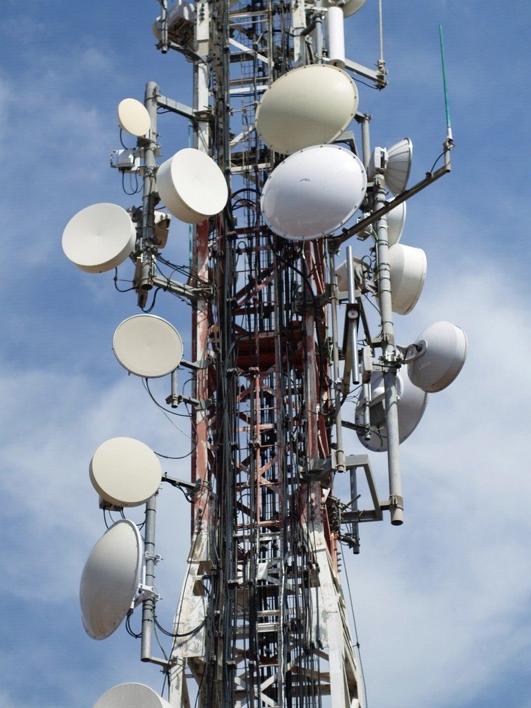 Cell tower antennas and microwave dishes